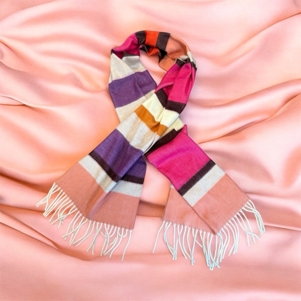 MULTI STRIPES CASHMINK SCARF V.FRAAS